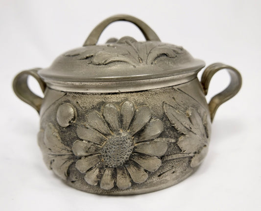 Pretty Vintage Decorative Lead Pot