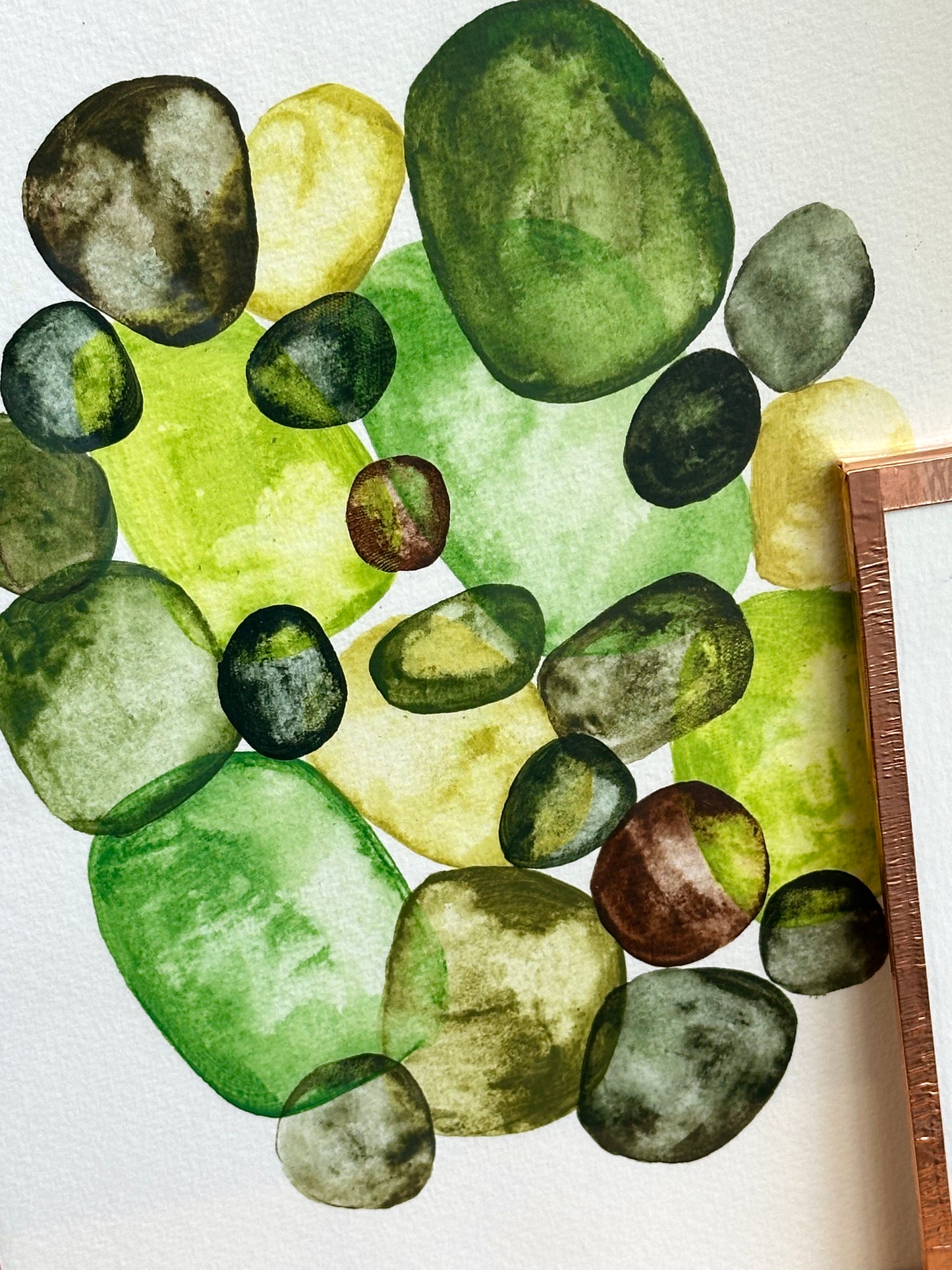 Original Painting - Green Jewels