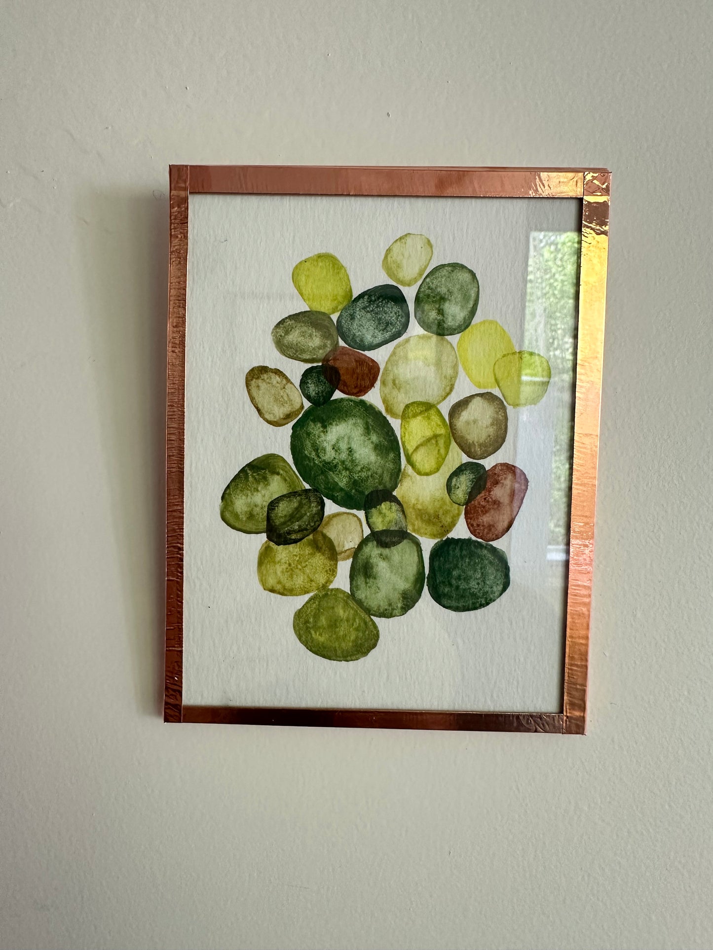 Original Painting - Green Jewels Two