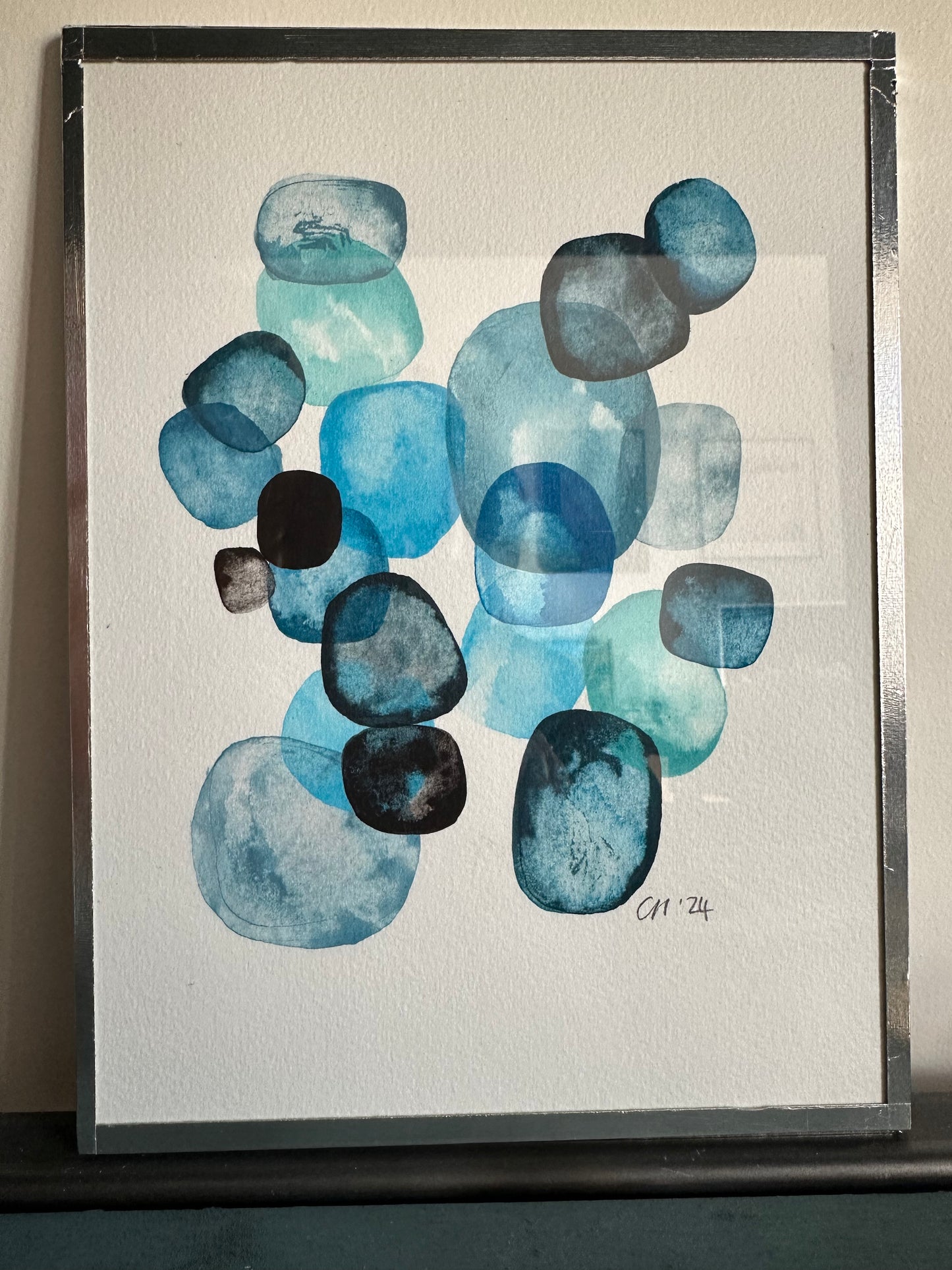 Original Painting - Les Fonds - Blue Two