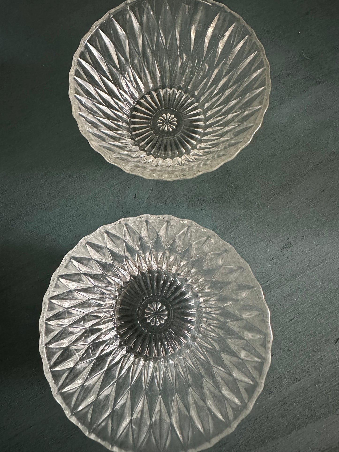 Vintage pressed glass apero bowl