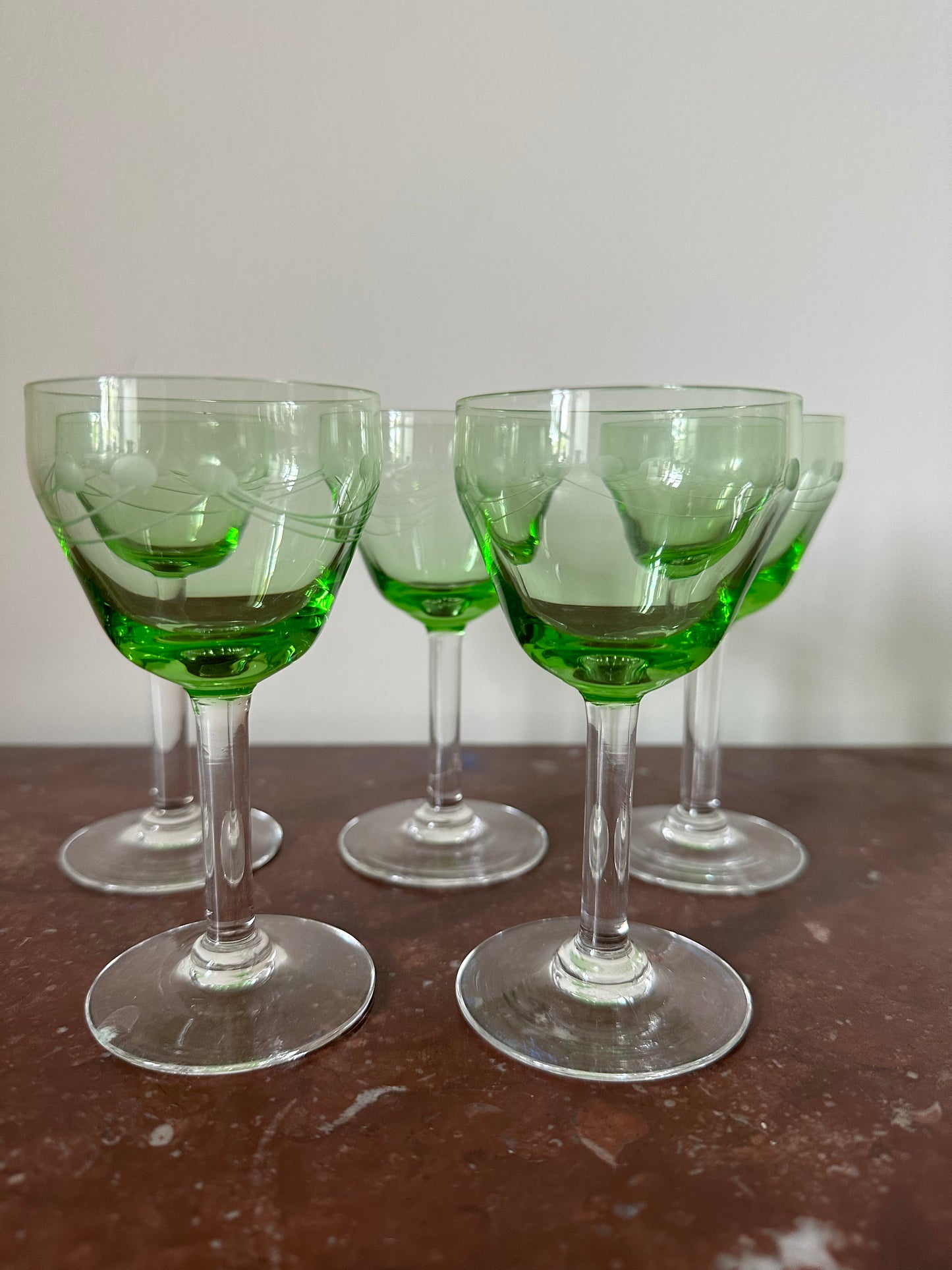 Vintage French Liquor glasses