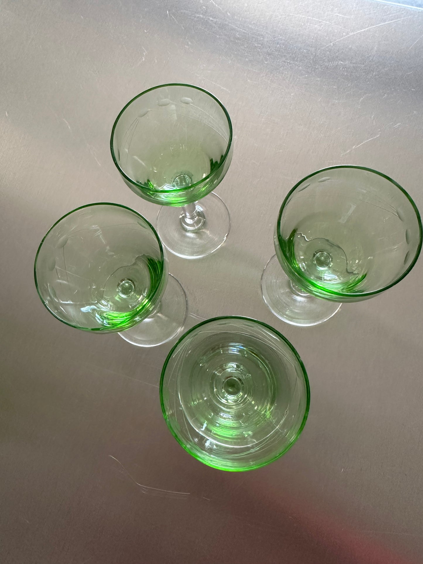 Vintage French Liquor glasses